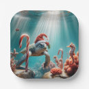 Search for sea turtle paper plates Underwater