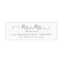 Search for ringing return address labels Black and white