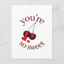Search for sweet cherry postcards Illustration