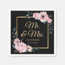 Search for blush pink wedding napkins Black