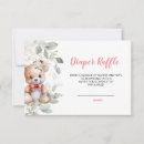 Search for diaper raffle baby girl shower invitations We can bearly wait