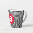 Search for black and white geometric mugs Pattern