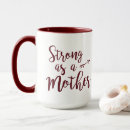Search for strong red mugs Typography