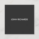 Search for square business cards Black