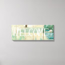 Search for welcome sign canvas prints Blue