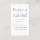 Search for retired business cards Happy retirement