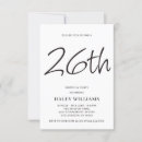 Search for 26th birthday invitations Chic