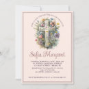 Search for classic christening invitations Christian cross