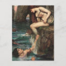 Search for mermaid paintings postcards John william waterhouse