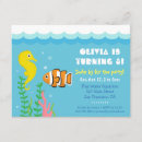 Search for aquarium fish birthday invitations Cute