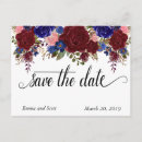 Search for burgundy floral save the dates Calligraphy