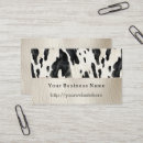 Search for cow print business cards Black
