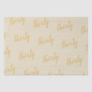 Search for 30th birthday tissue paper Gold