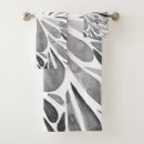 Search for black and white abstract bath towels Trendy