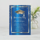 Search for royal blue and gold graduation invitations High school graduation