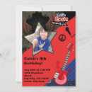 Search for pop star birthday invitations Party