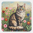 Search for grey tabby cat stickers Flowers