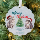 Search for kitty christmas cards Watercolor