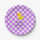 Search for purple gingham paper plates Plaid