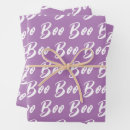 Search for purple and white wrapping paper Trick or treat