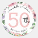 Search for modern watercolor floral stickers Birthday
