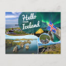 Search for northern lights postcards Reykjavik
