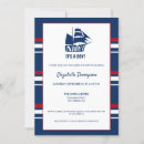 Search for little sailor baby shower invitations Navy blue