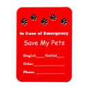 Search for rescue dogs rectangular magnets Cat