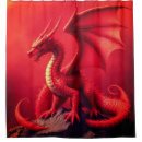 Search for dragon shower curtains Red