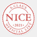 Search for naughty or nice list stickers Red