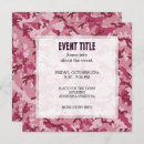 Search for pink camo invitations Military
