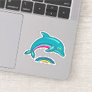 Search for dolphins jumping stickers Cute