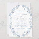 Search for elegant modern floral invitations Dusty blue