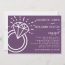Search for diamond ring invitations Purple
