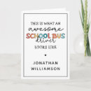 Search for school bus driver cards Appreciation