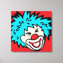 Search for clown canvas prints Laughing