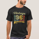 Search for 61st birthday tshirts Anniversary