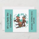 Search for sock monkey invitations Kids