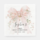 Search for first communion napkins Gold cross