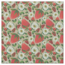 Search for strawberry pattern fabric Girly