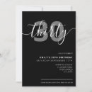 Search for 30 birthday invitations Minimalist