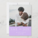 Search for lavender save the date postcards Script
