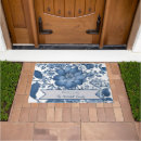 Search for vintage floral doormats Blue