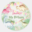 Search for girl dinosaur birthday stickers Pastel