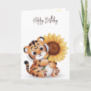 Search for tiger birthday cards Watercolor