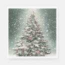 Search for green christmas party napkins Seasonal
