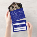 Search for 45th anniversary invitations Blue