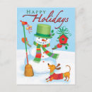 Search for wiener dog christmas cards Snow