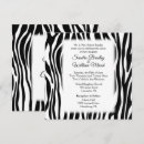 Search for zebra print invitations Black and white
