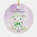 Search for lamb christmas tree decorations Baby's first christmas